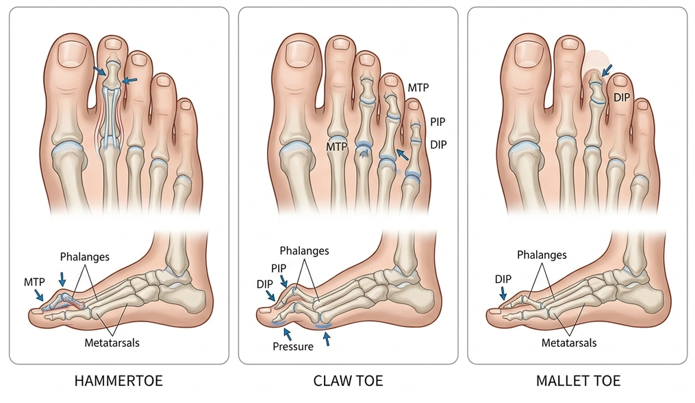 Σφυροδακτυλία & γαμψοδακτυλία: αιτίες και θεραπεία